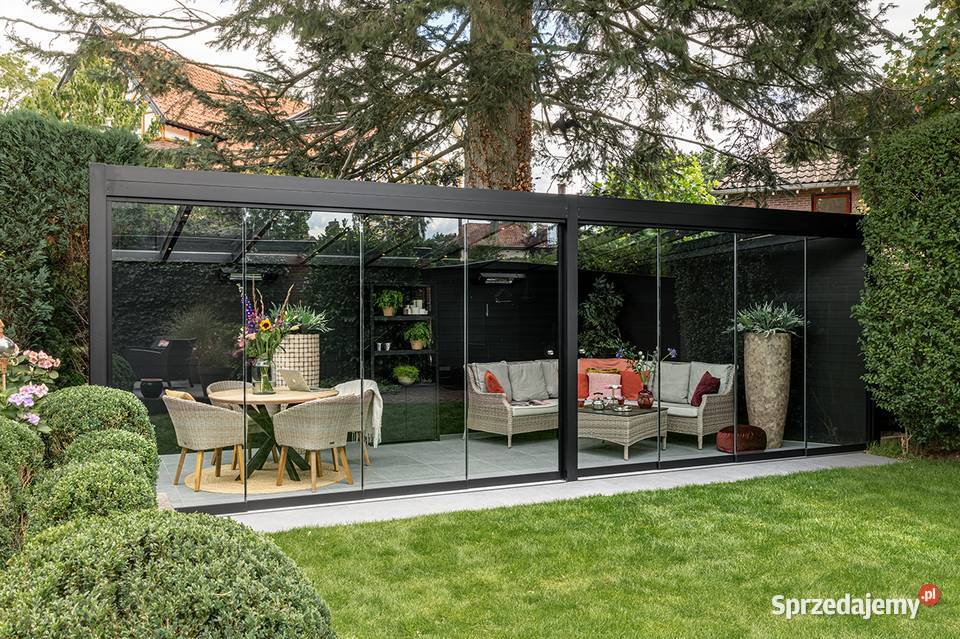 Ścianki szklane szyby drzwi przesuwne tarasowe Lublin