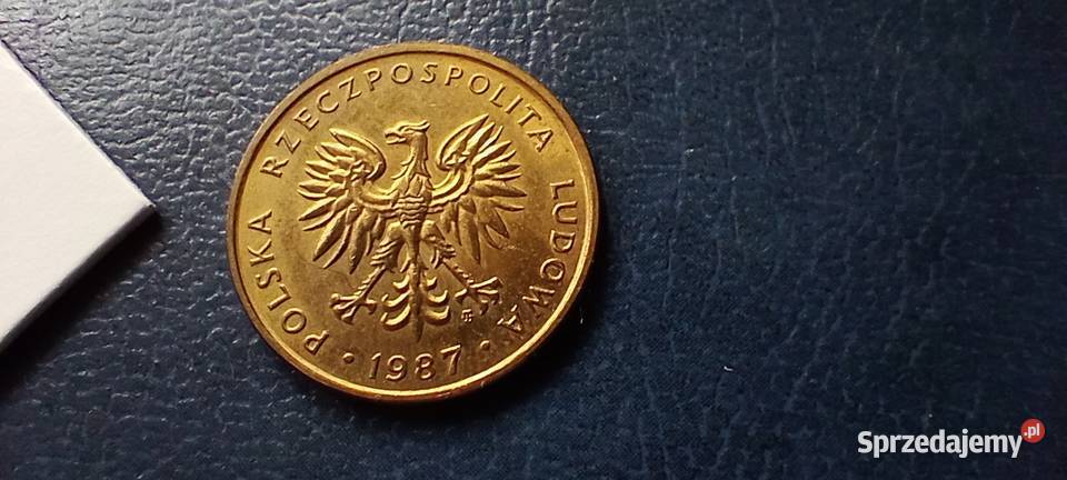 Stare monety 5 złotych 1987 PRL Polska cudo Lesko