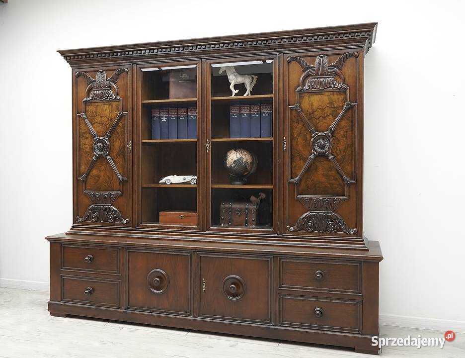 Zabytkowa biblioteka z lat 30tych w stylu Meble Jerka