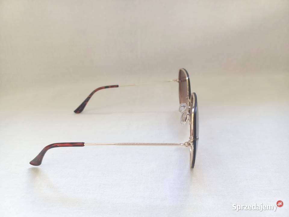 Okulary złote Przeciwsłoneczne brązowe Dla kobiet Białystok