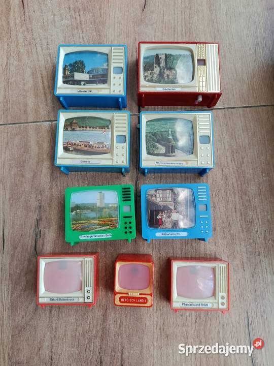 Zabawki szmini telewizorki Plastiskop Niemieckie Choszczno