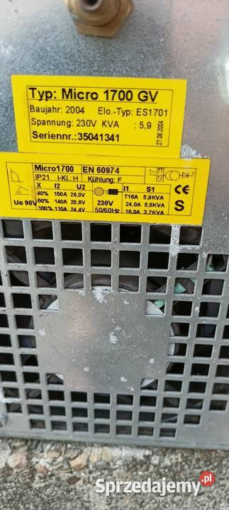 Spawarka inwentorowa erfi micro 1700 GV Błażowa