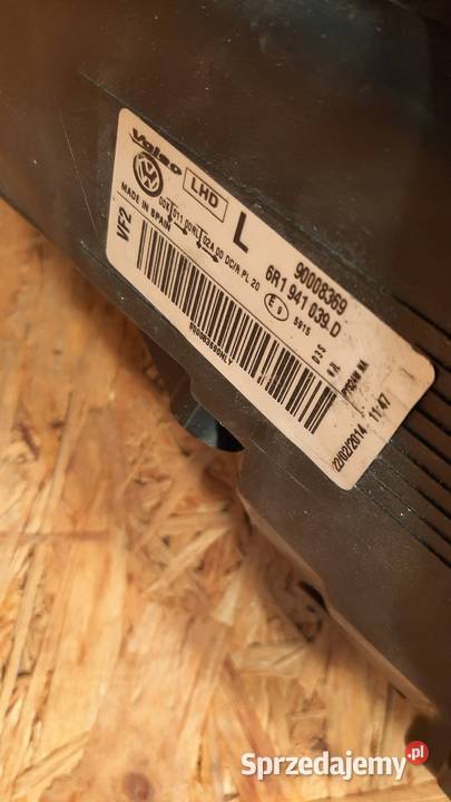 VW POLO 6R REFLEKTOR LAMPA LEWA XENON PRZÓD