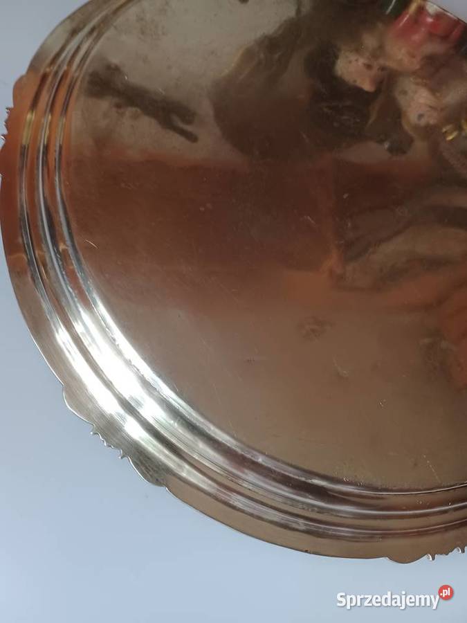 Duża masywna taca mosiężna Pozostałe Pozostałe Poznań
