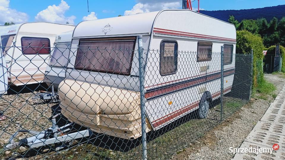 przyczepa kempingowa HOBBY campingowa kemping Kempingowe Międzybrodzie Bialskie