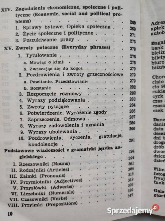 Rozmówki angielskie Teresa Jackowska 1991 świętokrzyskie Kielce