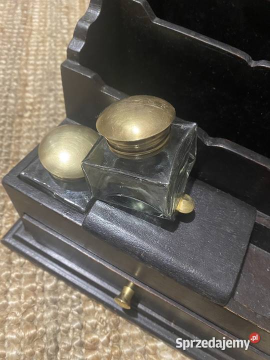 Organizer gazetnik drewniany indyjski stary Gorlice