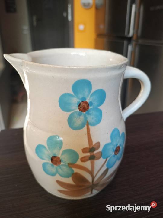 Komplet dzbanek ceramiczny i tzw bulionówka z Łódź