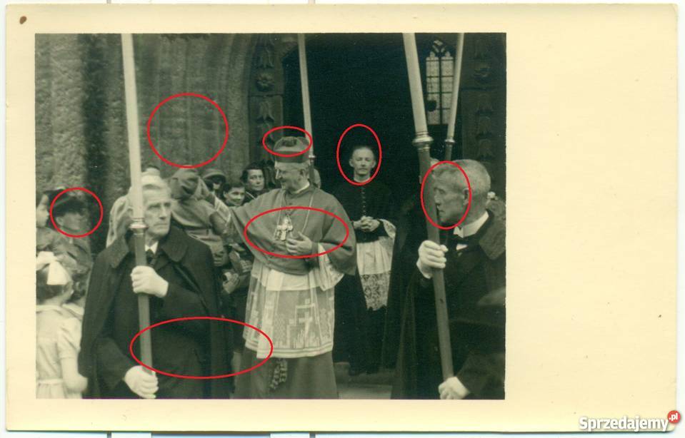 Stara fotografia pocztówka ksiądz Agfa Bielsko-Biała