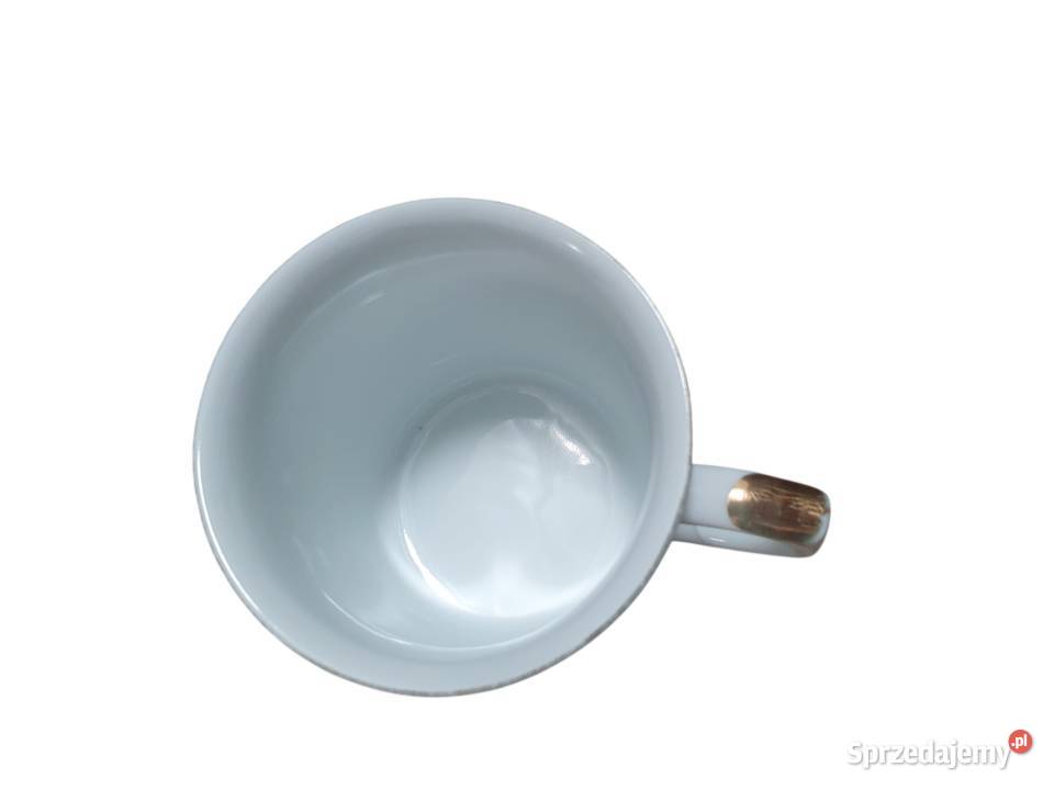 Stary porcelanowy kubek Ddeek Dziadek sygna Thun Cieszyn