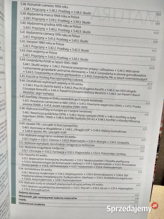 Historia operon vademecum maturzysty Warszawa