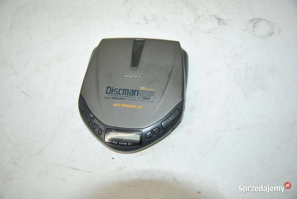 Kultowy Sony Discman DE301 Mega Bass ESP Vintage
