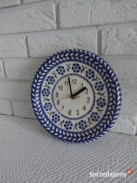 Bolesławiec Wiza ceramiczny zegar ścienny ścienny Zielona Góra