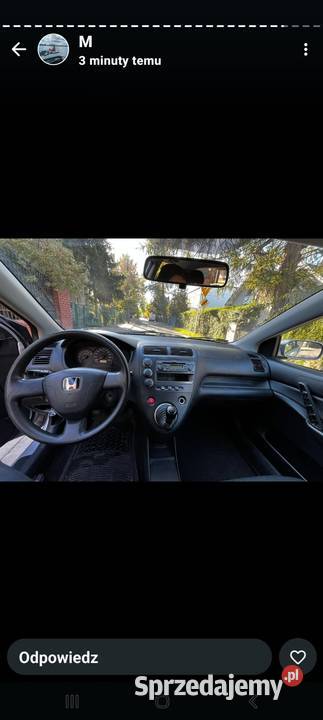 HONDA CIVIC VII 16 Klima szyberdach alufelgi 207000km mazowieckie Warszawa