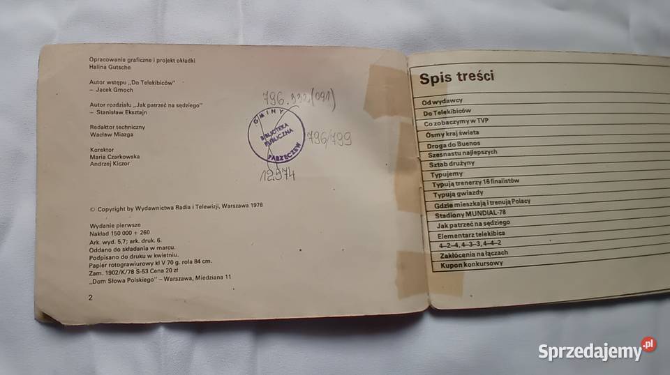 Andrzej Jucewicz Mundial 78 Polska gola Wyd RiTV Koźminek sprzedam