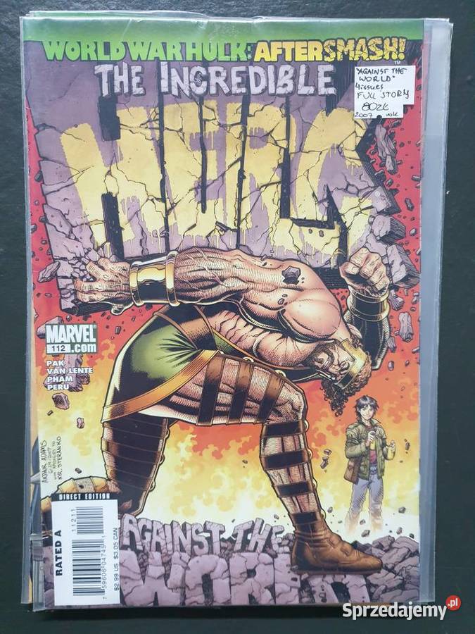 The Incredible Hulk Against The World 4 komiksy Książki i Podręczniki