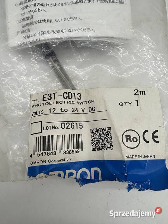 Omron E3TCD13 Czujnik fotoelektryczny sprzedam