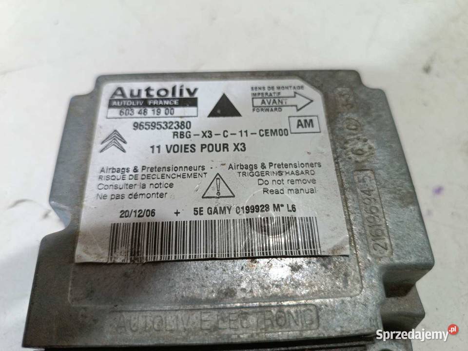 SENSOR AIRBAG CITROEN C5 I 9659532380 sprzedam