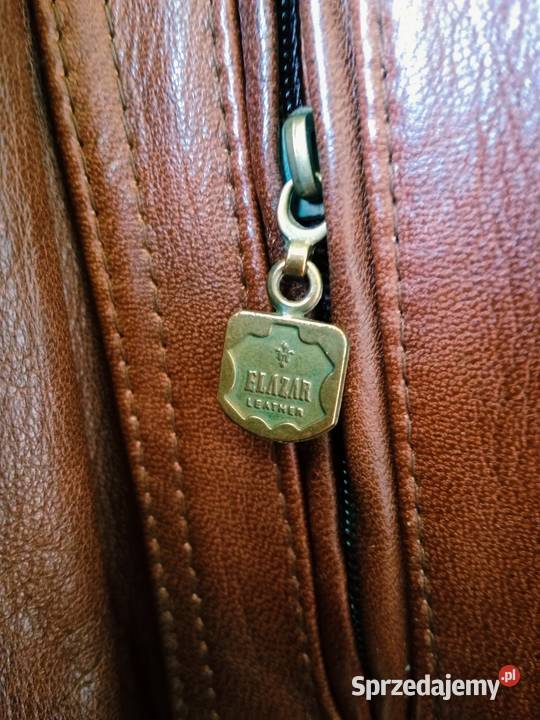 Klasyczna Kurtka Skórzana ELAZAR LEATHER Rozmiar Ruda Śląska