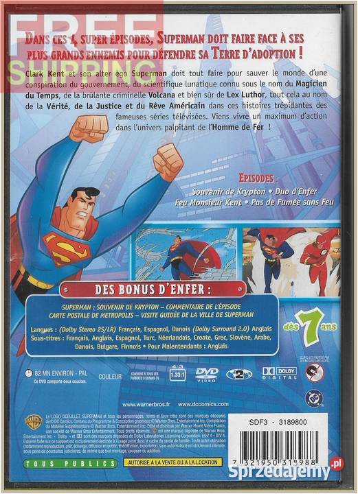 Superman Souvenir de Krypton 1996 DVD Superman Krynica-Zdrój