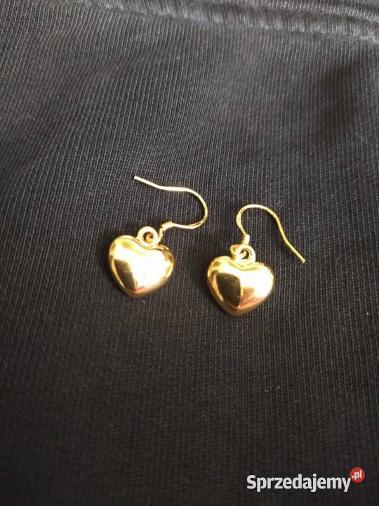 Srebrne kolczyki serduszka srebro Olsztyn