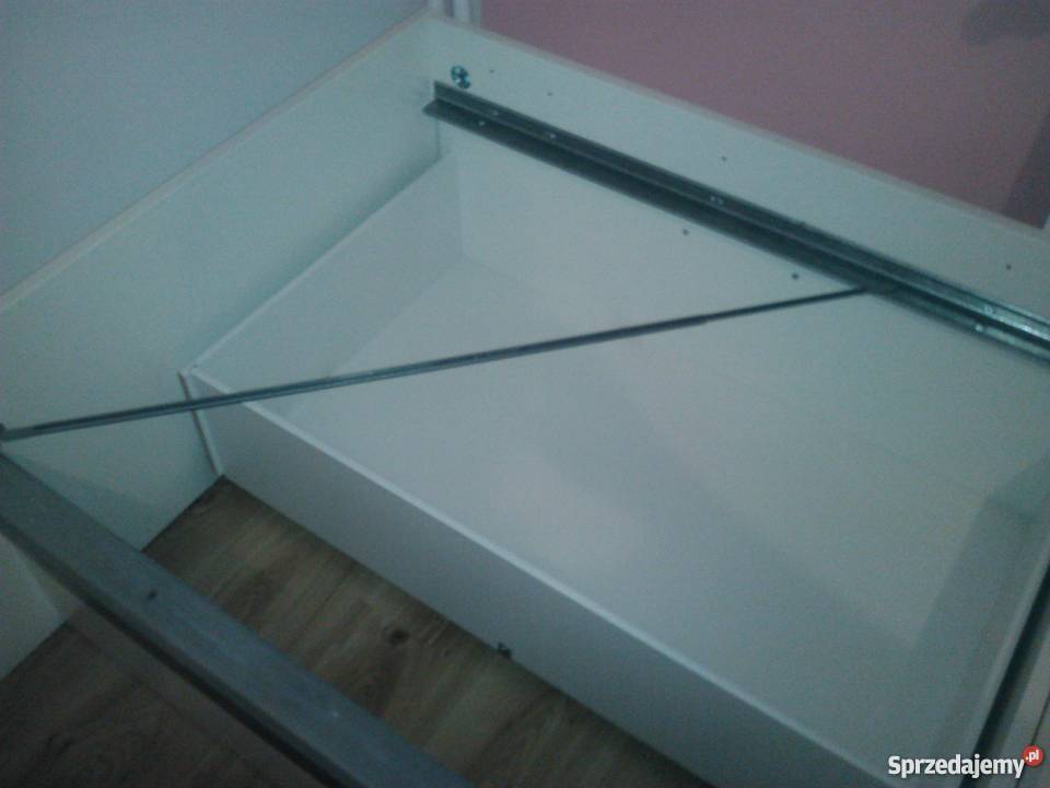 Łóżko stylowe IKEA BRIMNES szuflady rama i Łóżka, wersalki i sofy