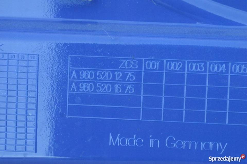 MERCEDES ACTROS MP4 SPOJLER OSŁONA MIĘDZY OSIOWA Bieleń