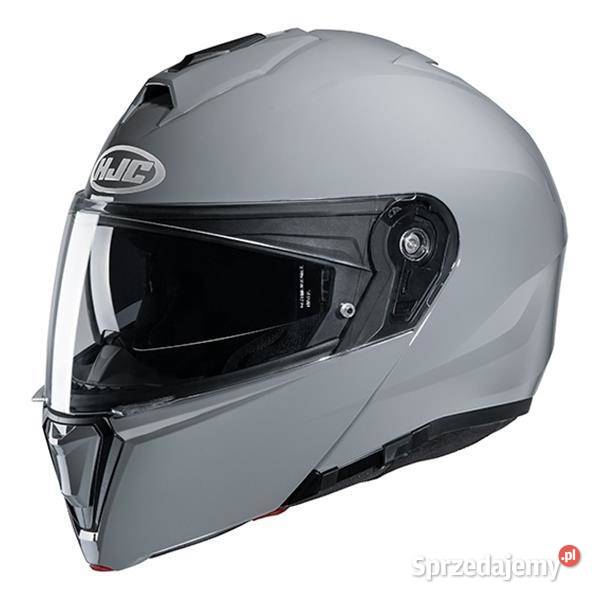 Szczękowy kask moto HJC i90 Blenda Pinlock Szary Trzciel