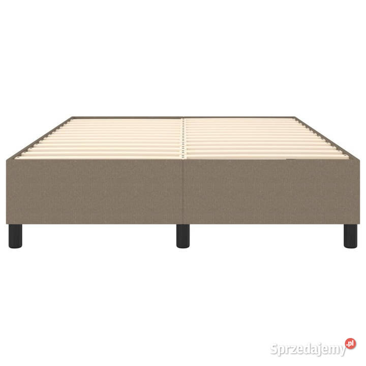 Rama łóżka bez materaca taupe obita tkaniną 35cm Warszawa