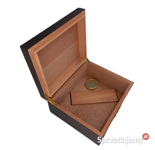 Ciemny Humidor z Drewna Cedrowego Profesjonalne