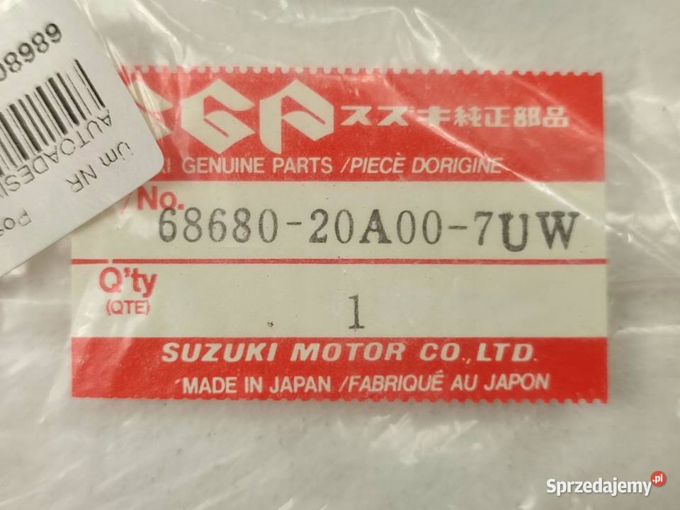 KOMPL NAKLEJEK NA PRAWY BOCZEK SUZUKI RG500 1986