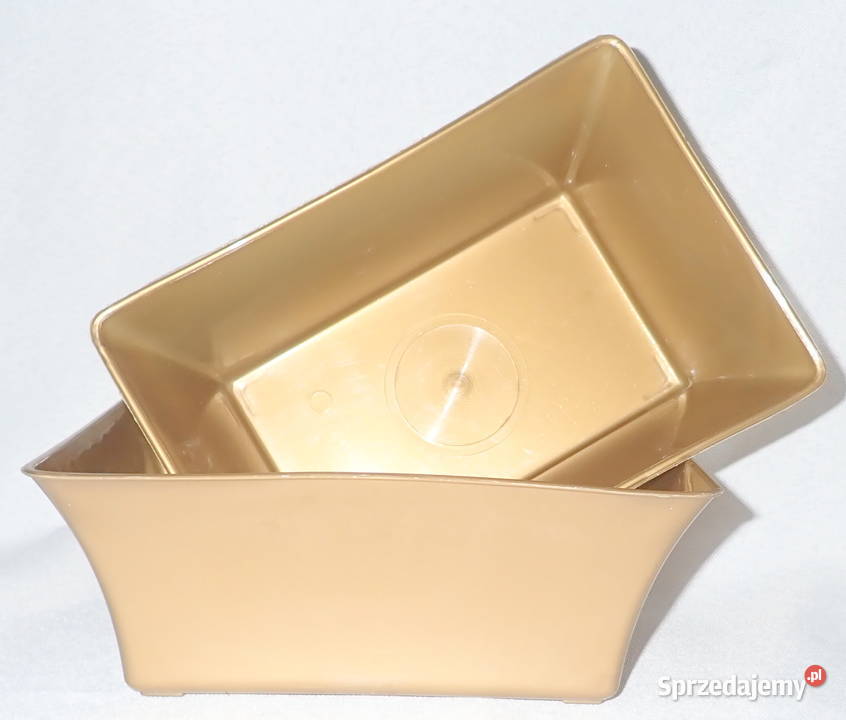 Miski na stroiki IKEBANA ŚREDNIA 19 złote grafit Siewierz