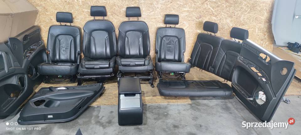 FOTEL FOTELE AUDI Q7 4L 6 OSÓB GRZANE S LINE KPL Przystajń sprzedam