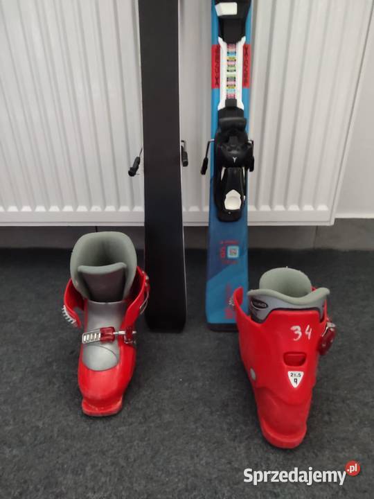 Narty z butami dziecka