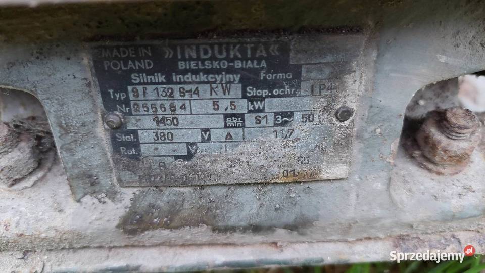 Silnik indukcyjny do piły taśmowej Nowa Wieś sprzedam