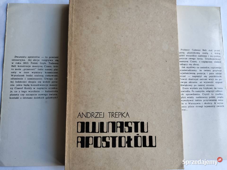 Dwunastu apostołów i Totem leśnych ludzi Andrzej Proza i poezja Gdynia sprzedam