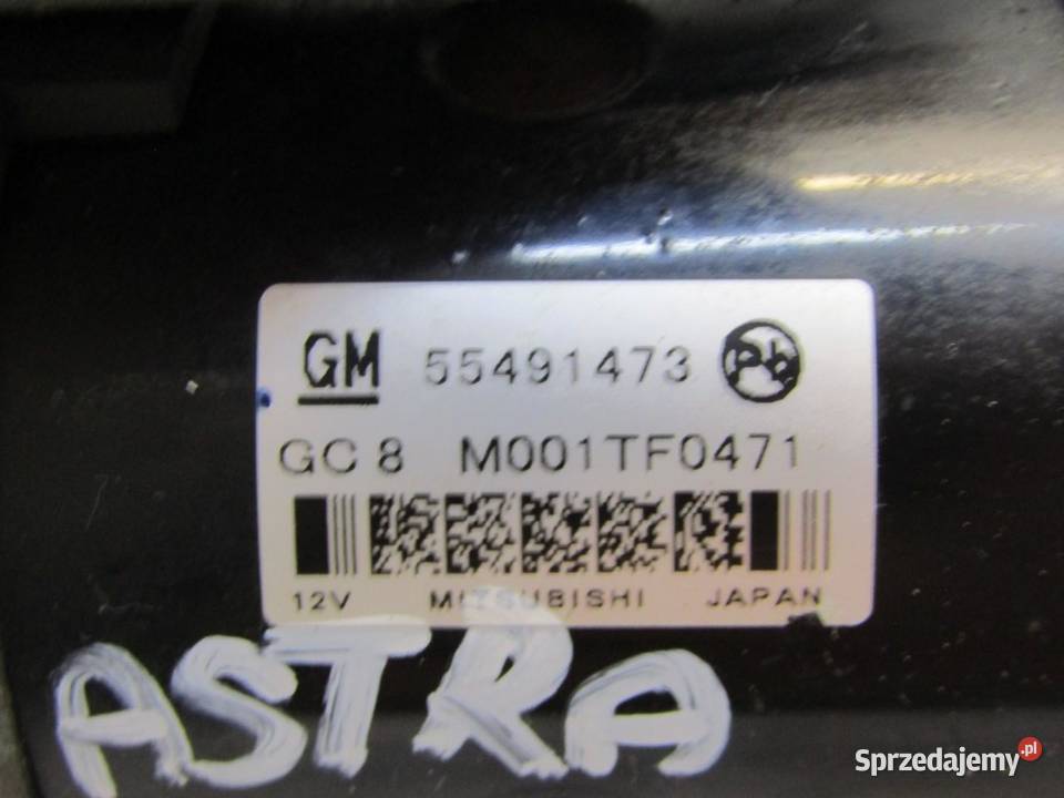 ROZRUSZNIK STARTER 16 CTDI ASTRA K HB 55491473 lubelskie