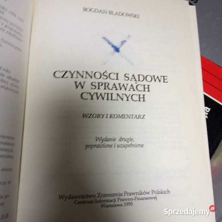 Czynności sądowe w sprawach cywilnych książki Antykwariat Warszawa