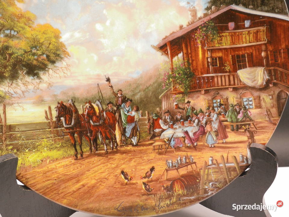 Talerz kolekcjonerski Sielanka wiejska Seltmann Raszków