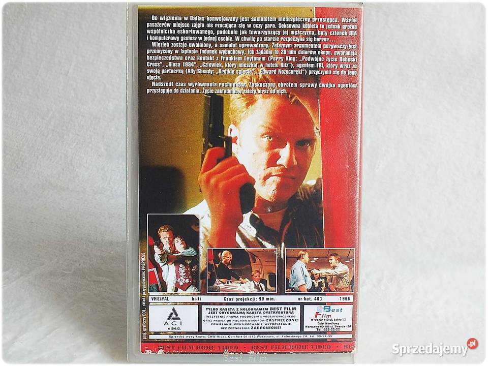 Kaseta VHS Uprowadzony Lot 285 Film na Video