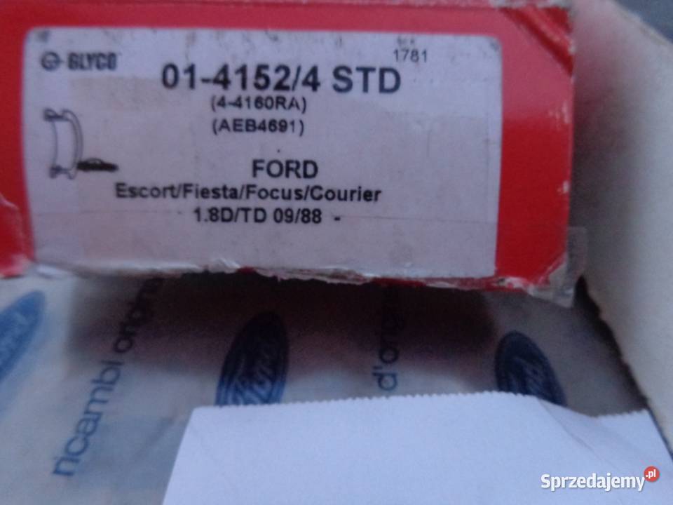 Panewki korbowodowe 0141524 STD ford 18 D fiesta blok silnika Skwierzyna