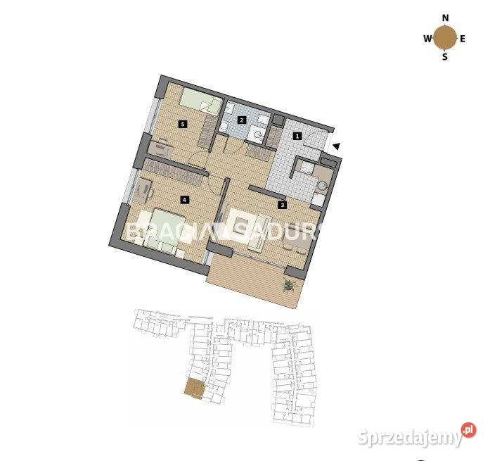 sprzedaży mieszkania 6234 metry Kraków 62.34m2
