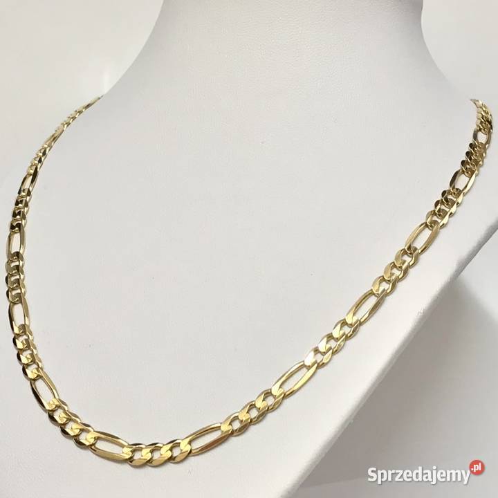 Złoty ŁAŃCUSZEK męski 14K cudowny FIGARO 56 Warszawa