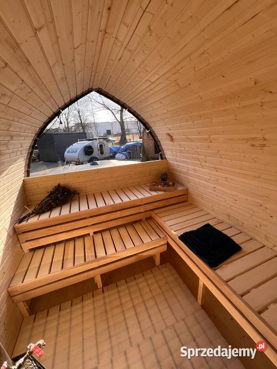 Sauna Ogrodowa RĘKI igloo 4 m PANORAMA Białystok sprzedam