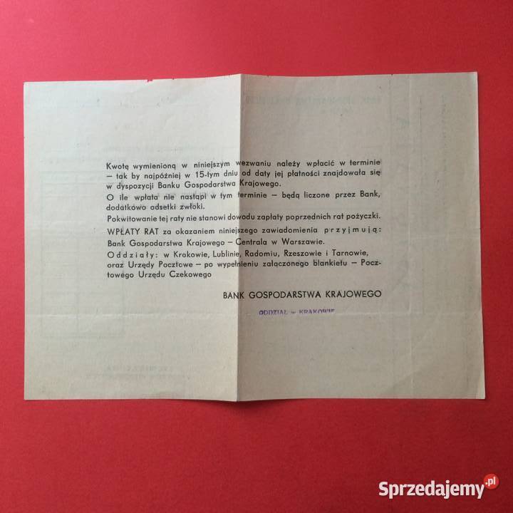 1864 Asygnaty Bankowe Kraków Wojtowicz Szczecin