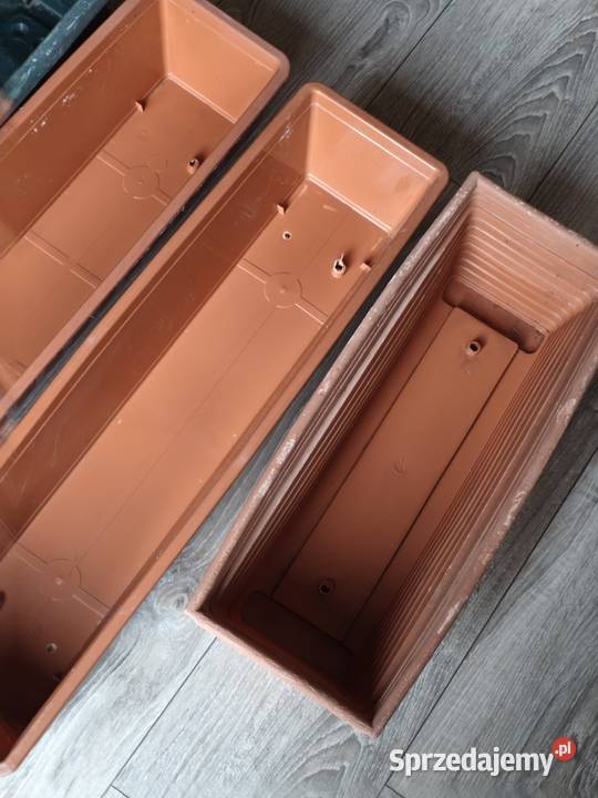 plastikowe skrzynki balkonowe korytko korytka Poznań sprzedam