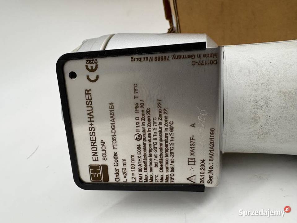EndressHauser Solicap FTC51DG1AA51E4 L250mm mazowieckie Warszawa