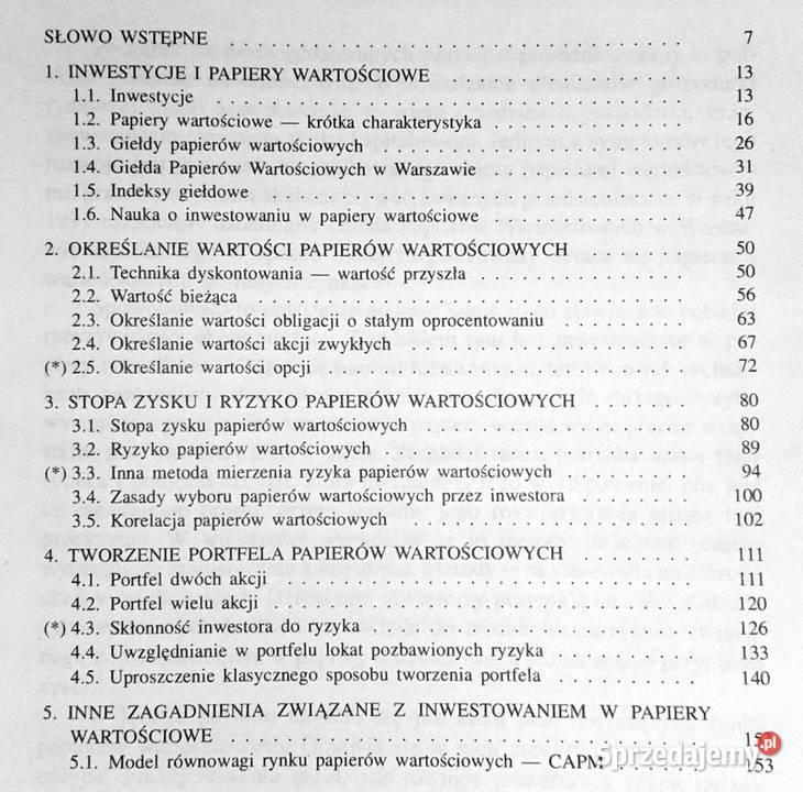 inwestować w papiery wartościowe K Jajuga T miękka Chełm