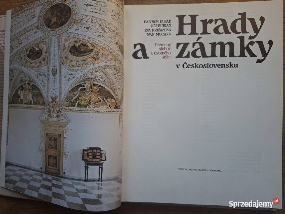 Hrady a zamky v Ceskoslovensku wyd w 6 językach Mapy i przewodniki Książki i Podręczniki Kraków