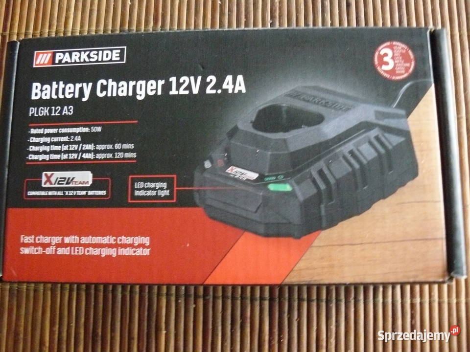 Ładowarka acu do akumulatorów Parkside 12V Nowa Sól